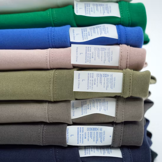 卸売カスタムロゴ特大グラフィックプリントメンズTシャツ(白無地コットン)