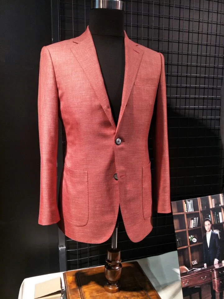 Bespoke Tailor Suit Apparel Custom Man Wedding Suits Made to Measure Dress Men Suit