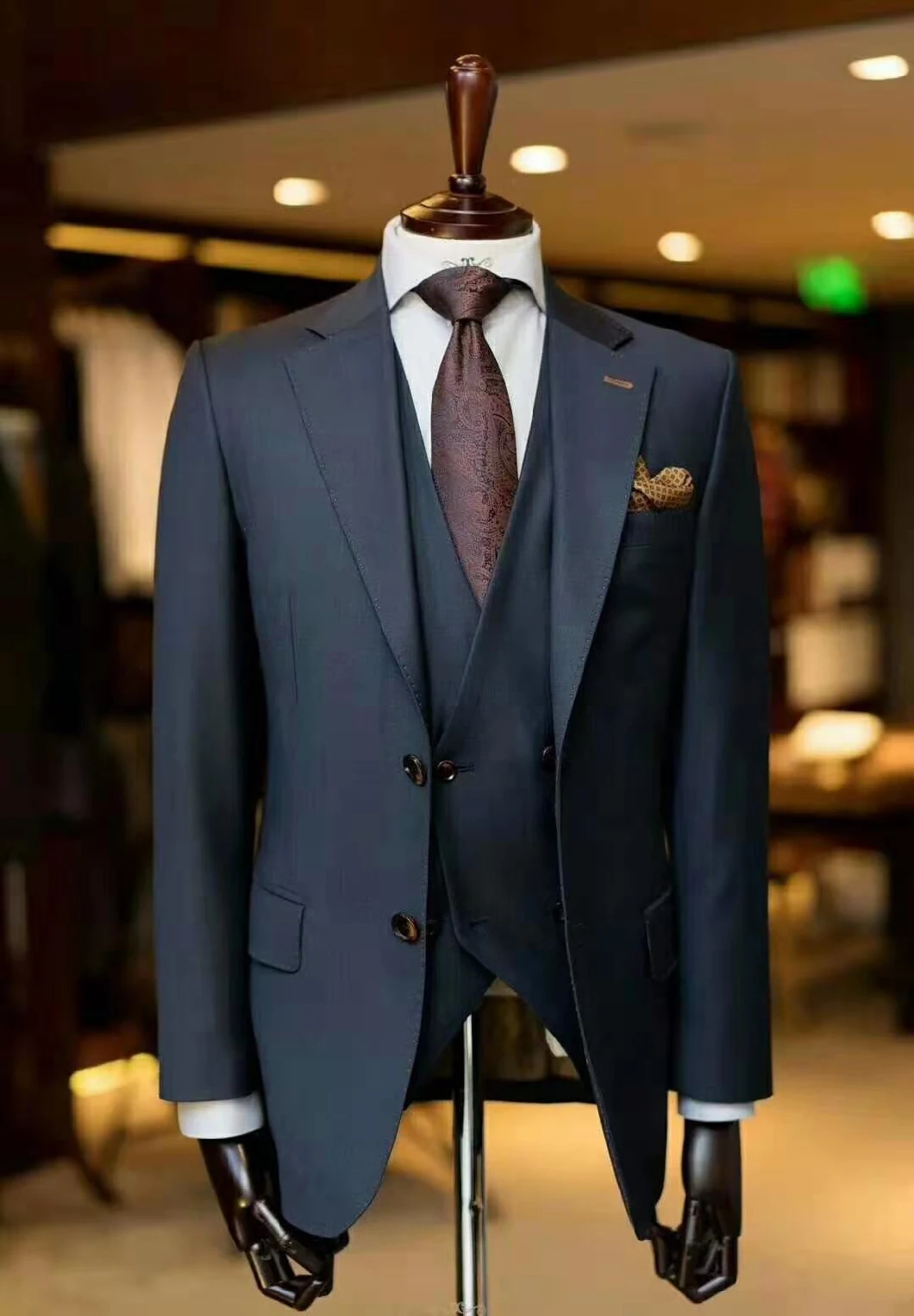 Wool Fashion Apparel Bespoke Tailor Suit Mans Suits for Men