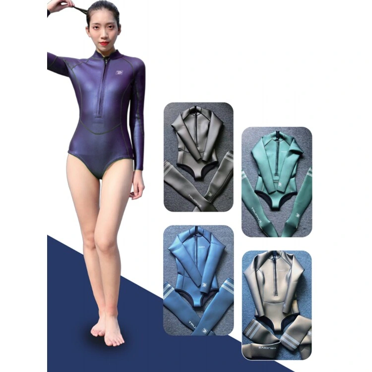 Customization Premium Cr Neoprene Mens Long Sleeve Wetsuit Spearfishing Suits