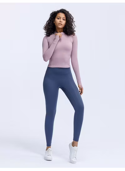 レディース長袖アウトドアトレーニングTシャツ